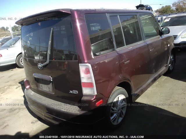 JTLKT324340131418 - 2004 TOYOTA SCION XB Púrpura foto 4