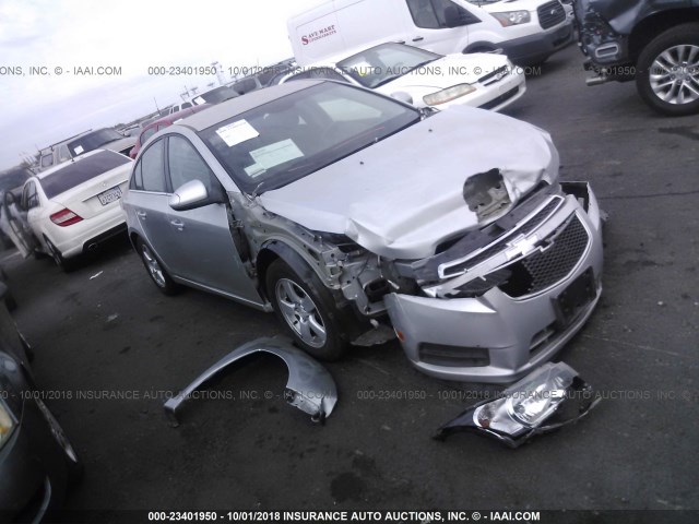 1G1PK5SB2E7402761 - 2014 CHEVROLET CRUZE LT SILVER photo 1