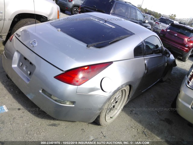 JN1AZ34E73T000164 - 2003 NISSAN 350Z COUPE SILVER photo 4