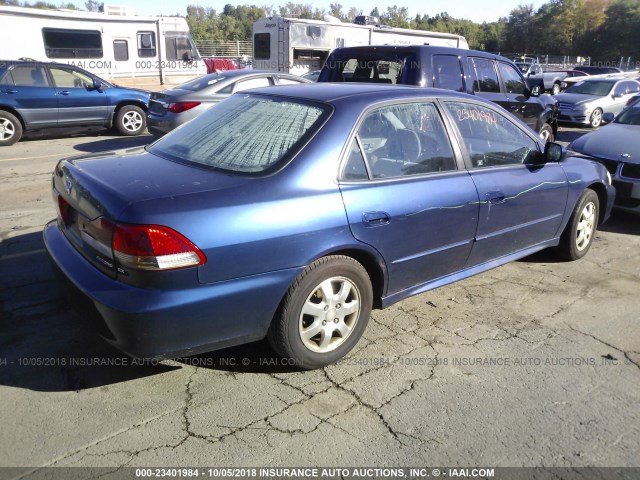 1HGCG66852A147874 - 2002 HONDA ACCORD EX/SE BLUE photo 4