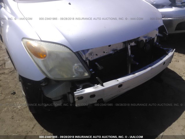 JTKKT624760164270 - 2006 TOYOTA SCION XA SILVER photo 6