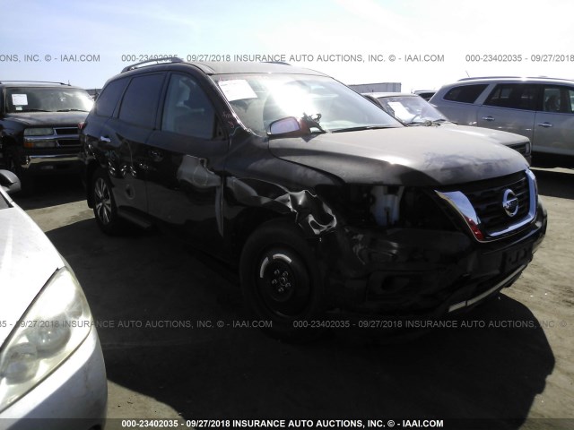 5N1DR2MN2HC910280 - 2017 NISSAN PATHFINDER S/SV/SL/PLATINUM BLACK photo 1