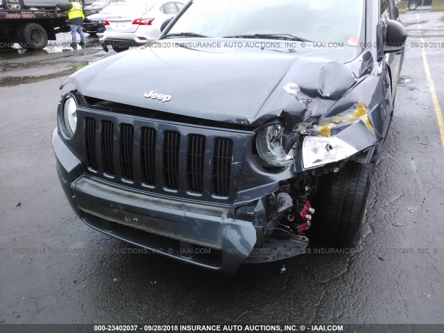 1J8FF57W77D155771 - 2007 JEEP COMPASS LIMITED BLUE photo 6