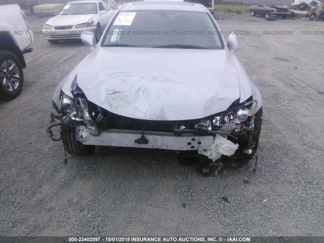 JTHBE262782014006 - 2008 LEXUS IS 350 SILVER photo 6