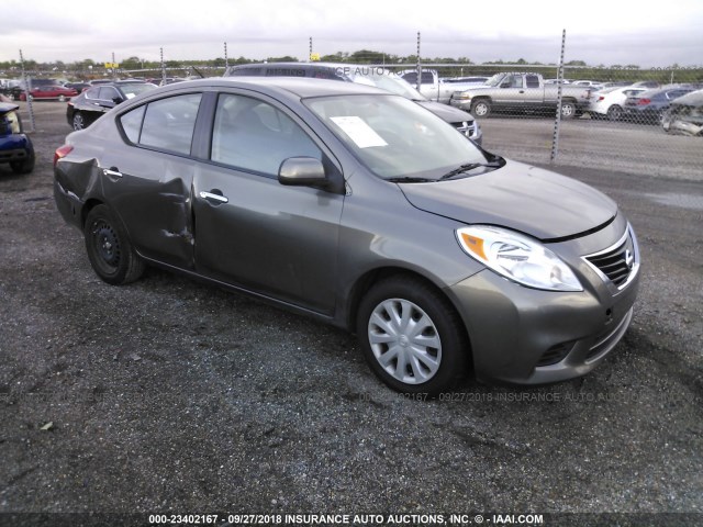 3N1CN7AP9CL814080 - 2012 NISSAN VERSA S/SV/SL GRAY photo 1