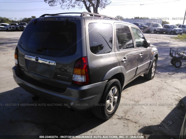 4F2CU08112KM43084 - 2002 MAZDA TRIBUTE LX/ES 灰色 照片 4