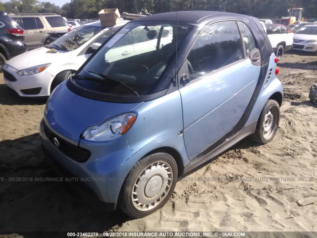 WMEEJ3BA6EK778553 - 2014 SMART FORTWO PURE/PASSION Light Blue photo 6