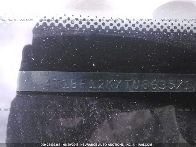 4T1BF12KXTU863571 - 1996 TOYOTA CAMRY LE/XLE/SE Ağ foto 9