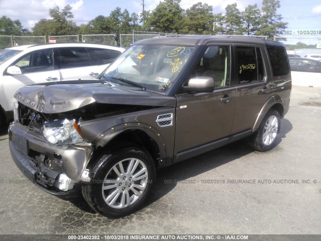 SALAG2D41CA618086 - 2012 LAND ROVER LR4 HSE BROWN photo 2