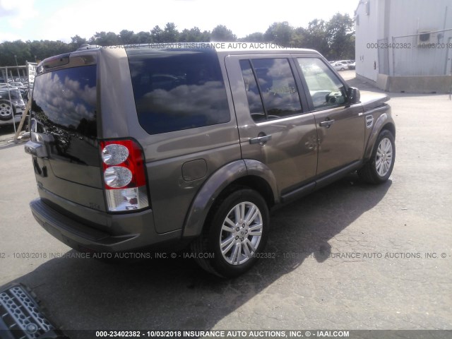 SALAG2D41CA618086 - 2012 LAND ROVER LR4 HSE BROWN photo 4