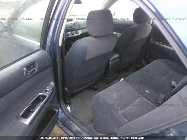 JTDBF32K020048754 - 2002 TOYOTA CAMRY LE/XLE/SE BLUE photo 8