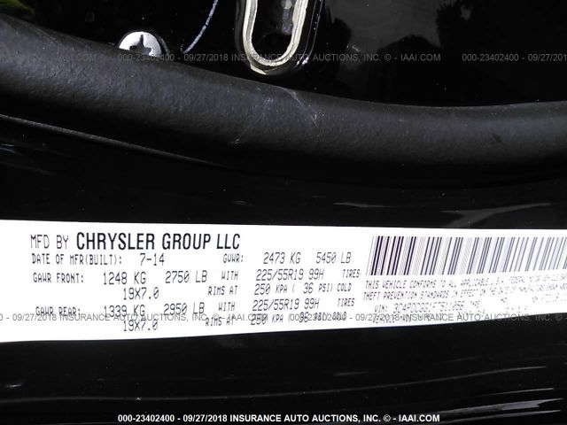 3C4PDCGG1FT511056 - 2015 DODGE JOURNEY CROSSROAD BLACK photo 9