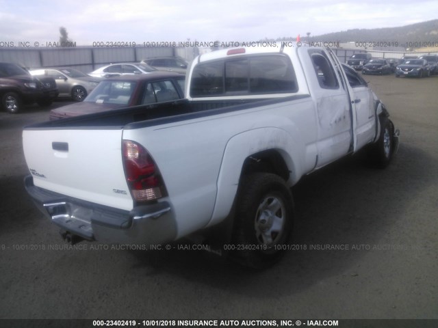 5TEUX42N96Z252772 - 2006 TOYOTA TACOMA ACCESS CAB Սպիտակ լուսանկար 4