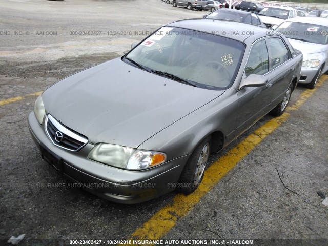 1YVGF22C225290936 - 2002 MAZDA 626 LX TAN photo 2