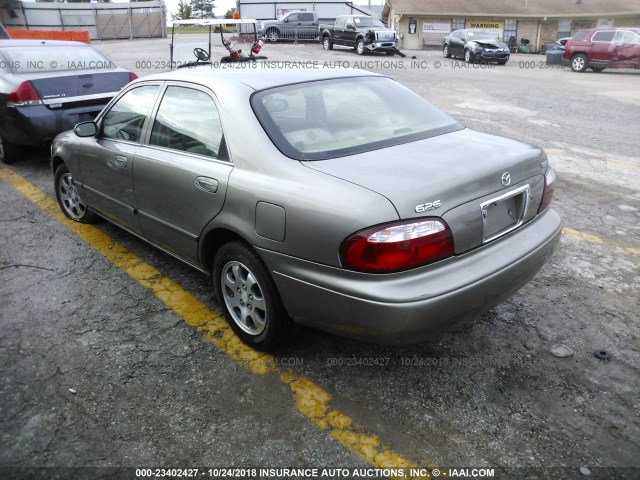 1YVGF22C225290936 - 2002 MAZDA 626 LX TAN photo 3