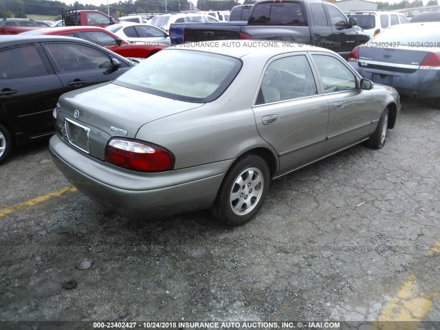 1YVGF22C225290936 - 2002 MAZDA 626 LX TAN photo 4