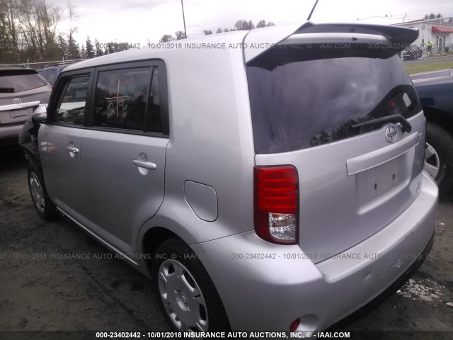 JTLZE4FE6EJ051138 - 2014 TOYOTA SCION XB 银色 照片 3