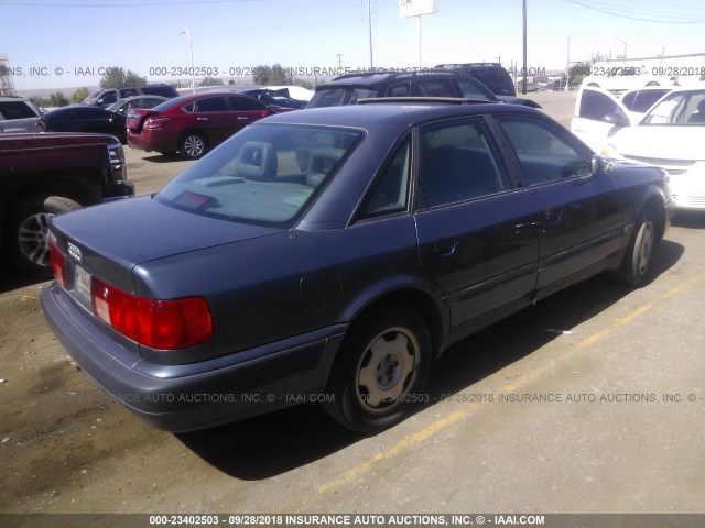 WAUDJ54A9NN034069 - 1992 AUDI 100 CS BLUE photo 4