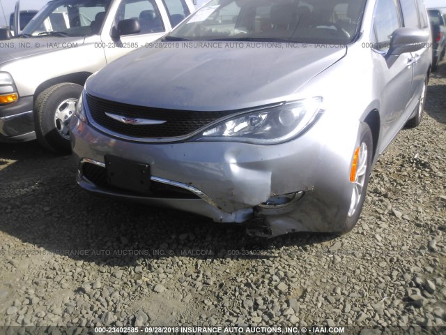 2C4RC1BG1JR305657 - 2018 CHRYSLER PACIFICA TOURING L Արծաթագույն լուսանկար 6