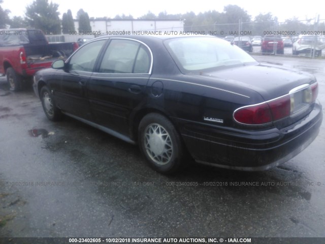 1G4HR54KX1U138474 - 2001 BUICK LESABRE LIMITED BLACK photo 3