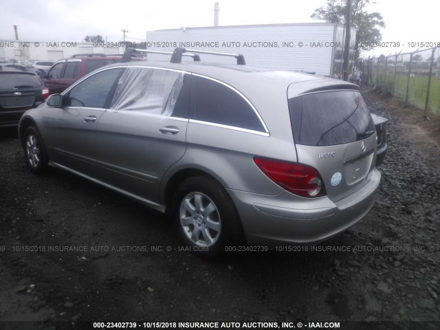 4JGCB65E87A041085 - 2007 MERCEDES-BENZ R 350 GRAY photo 3