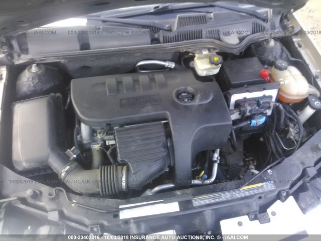 1G8AL58F26Z151227 - 2006 SATURN ION LEVEL 3 GOLD photo 10