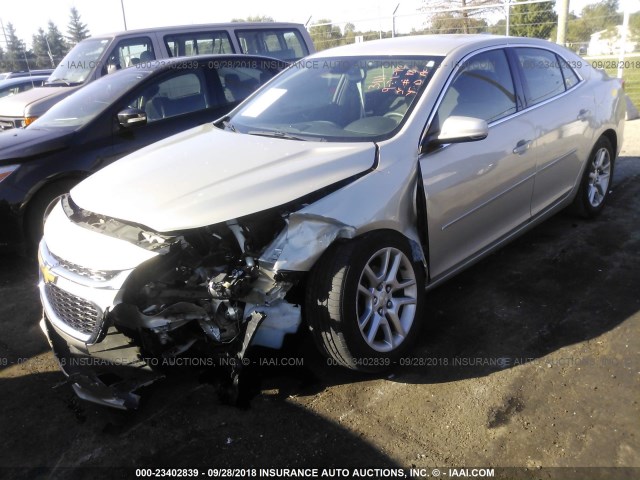1G11C5SL2FF323111 - 2015 CHEVROLET MALIBU 1LT BEIGE photo 2