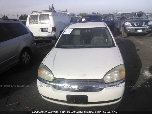 1G1ZS52FX5F211154 - 2005 CHEVROLET MALIBU WHITE photo 6