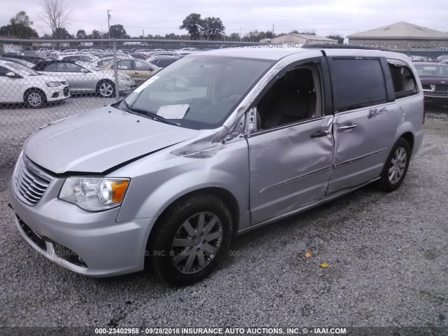 2C4RC1CG8CR227766 - 2012 CHRYSLER TOWN & COUNTRY TOURING L SILVER photo 2