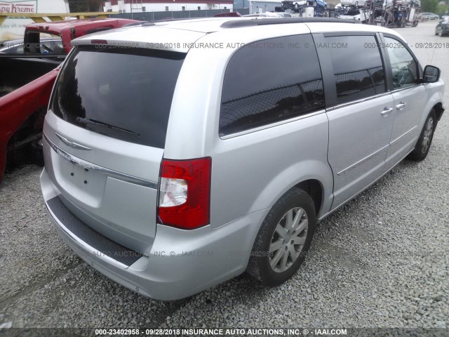 2C4RC1CG8CR227766 - 2012 CHRYSLER TOWN & COUNTRY TOURING L SILVER photo 4