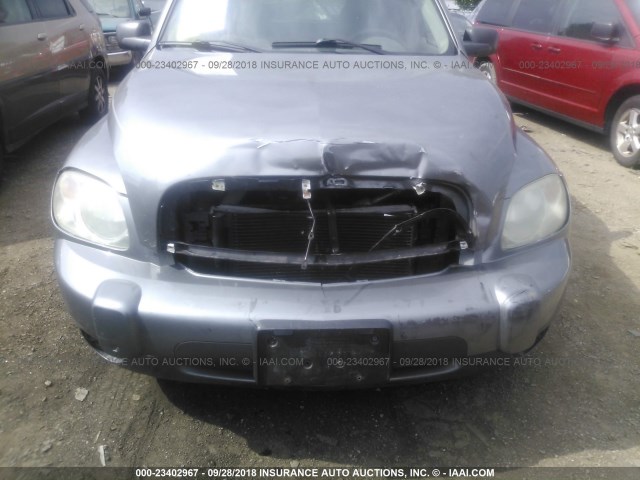 3GNDA13D76S606696 - 2006 CHEVROLET HHR LS GRAY photo 6