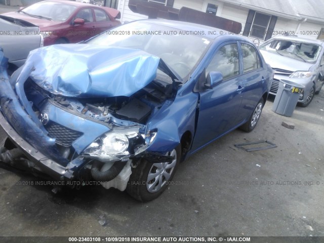 1NXBU40E29Z010028 - 2009 TOYOTA COROLLA S/LE/XLE BLUE photo 2