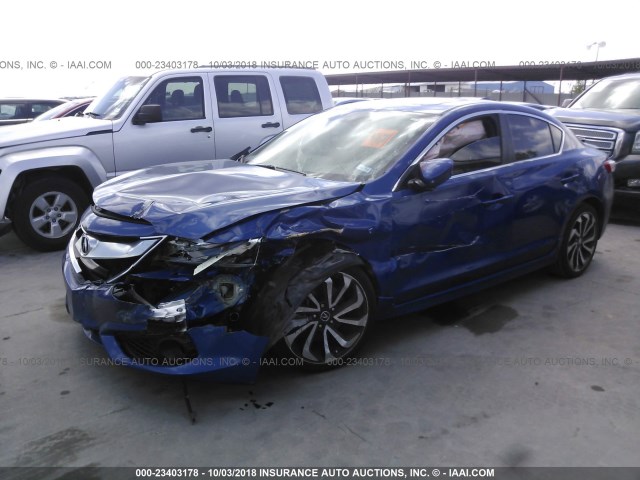 19UDE2F84GA014341 - 2016 ACURA ILX PREMIUM STYLE/TECH STYLE BLUE photo 2