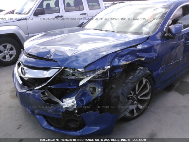 19UDE2F84GA014341 - 2016 ACURA ILX PREMIUM STYLE/TECH STYLE BLUE photo 6