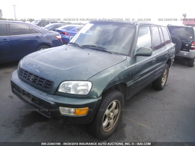 JT3GP10V4Y7070362 - 2000 TOYOTA RAV4 GREEN photo 2