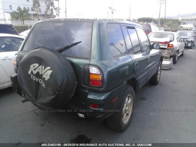 JT3GP10V4Y7070362 - 2000 TOYOTA RAV4 GREEN photo 4