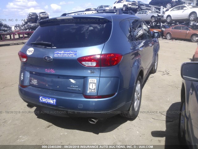 4S4WX82D574409520 - 2007 SUBARU B9 TRIBECA 3.0 H6/3.0 H6 LIMITED BLUE photo 4