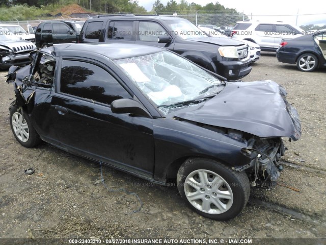 1HGEM22395L067524 - 2005 HONDA CIVIC DX VP BLACK photo 1