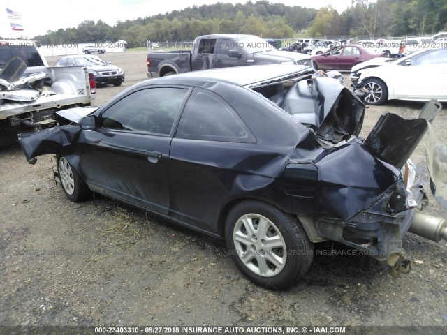 1HGEM22395L067524 - 2005 HONDA CIVIC DX VP BLACK photo 3