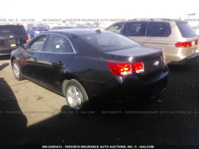 1G11C5SA7DU128158 - 2013 CHEVROLET MALIBU 1LT BLACK photo 3