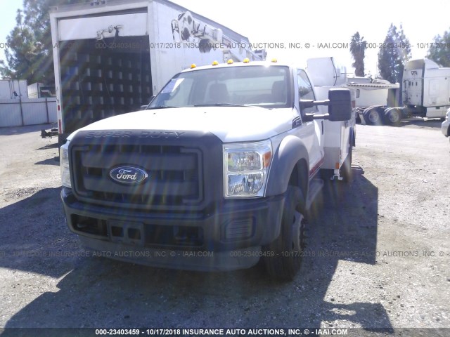 1FDUF5GY6DEA57395 - 2013 FORD F550 SUPER DUTY WHITE photo 2