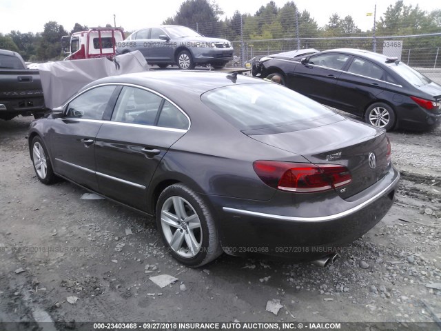 WVWBP7AN8EE516236 - 2014 VOLKSWAGEN CC SPORT BROWN photo 3