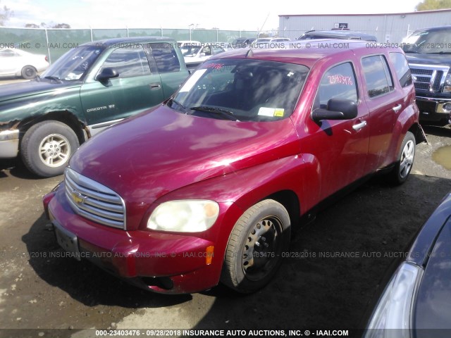 3GNDA13D67S626875 - 2007 CHEVROLET HHR LS RED photo 2
