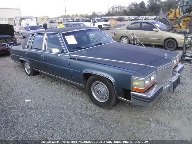 1G6DW69Y7G9746594 - 1986 CADILLAC FLEETWOOD BROUGHAM BLUE photo 1