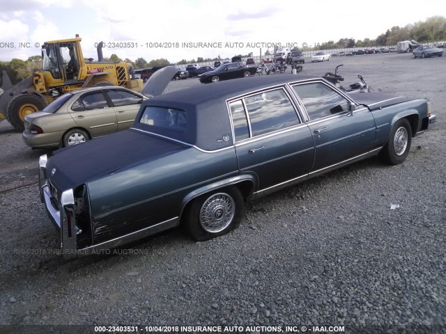 1G6DW69Y7G9746594 - 1986 CADILLAC FLEETWOOD BROUGHAM BLUE photo 4