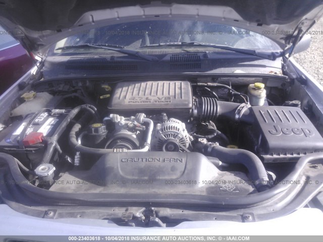 1J4GW48N34C285683 - 2004 JEEP GRAND CHEROKEE LAREDO/COLUMBIA/FREEDOM 银色 照片 10