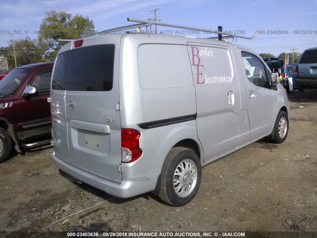 3N6CM0KN1DK692565 - 2013 NISSAN NV200 2.5S/2.5SV SILVER photo 4