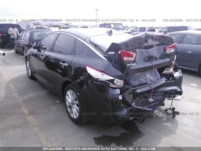 5XXGT4L33JG263196 - 2018 KIA OPTIMA LX/S BLACK photo 3