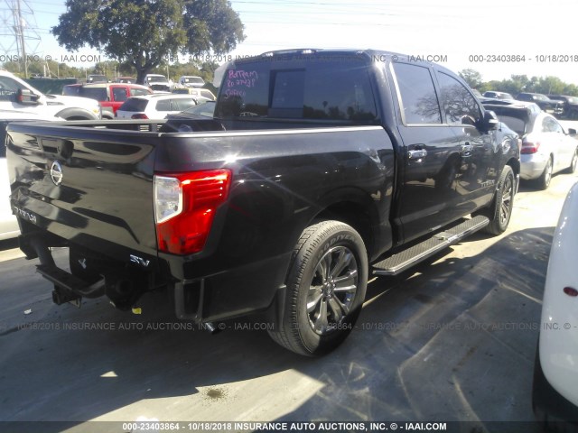 1N6AA1E62HN550915 - 2017 NISSAN TITAN SV/SL/PLATINUM RESERVE BLACK photo 4