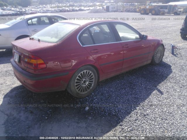 WBAEV53462KM18196 - 2002 BMW 330 I RED photo 4